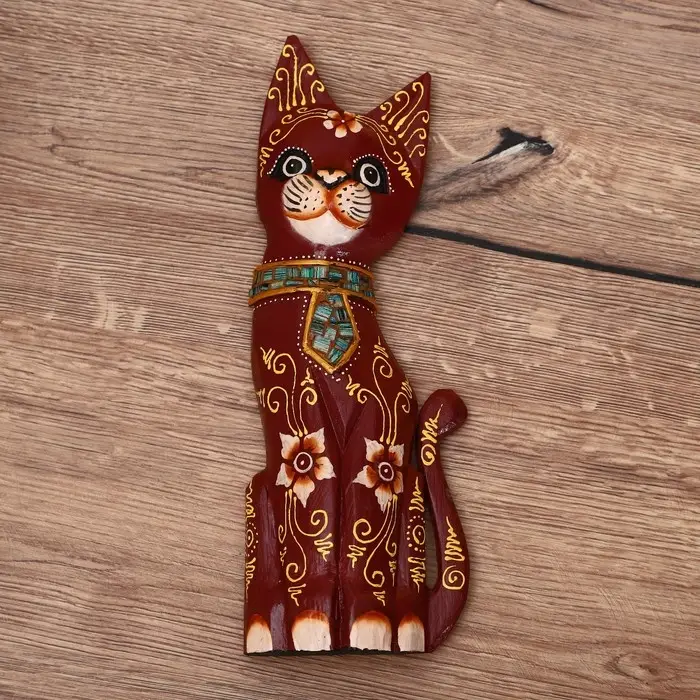 Сувенир "Кошка" албезия 30 см