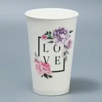 Стакан для цветов влагостойкий &laquo;Рамка&raquo;, 400 мл