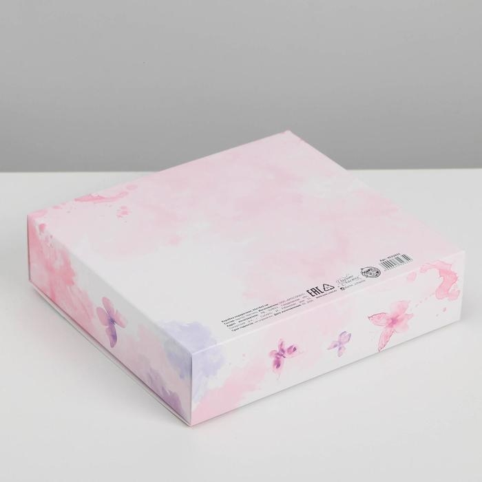 Коробка подарочная, упаковка, «Самой нежной», 20 х18 х5 см Коробка подарочная, упаковка, «Самой нежной», 20 х18 х5 см