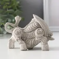 Фигура «Золотой телец», 10×5×6,,5 см, серая