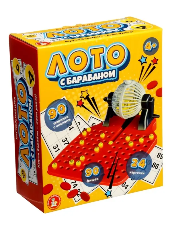 Настольная игра Десятое Королевство &laquo;Лото&raquo; с барабаном