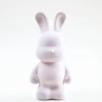 Декор фигурки зеркальной мозаикой "Зайка", серебро