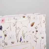 Пакет подарочный ламинированный, упаковка, Gift for you, L 28&times;38&times;9 см
