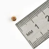 Кримп - зажимная бусина СМ-434-1, набор 30 шт. 4 мм, цвет золото