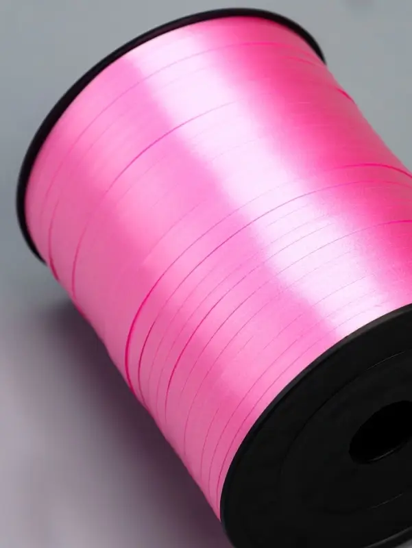 Лента для декора, подарков и шаров, розовый, 0.5 см &times; 500 ярдов