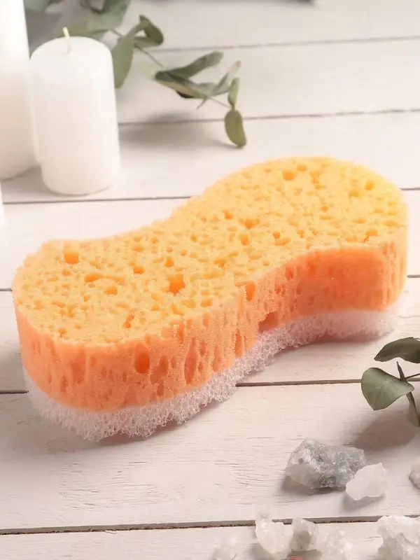 Губка для тела массажная «Наслаждение», 18×9,5×5 см, цвет МИКС Губка для тела массажная «Наслаждение», 18×9,5×5 см, цвет МИКС