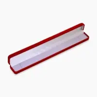 Футляр бархатный под браслет, цепочку, часы &laquo;Пенал&raquo;, 23.5&times;3 см, красный