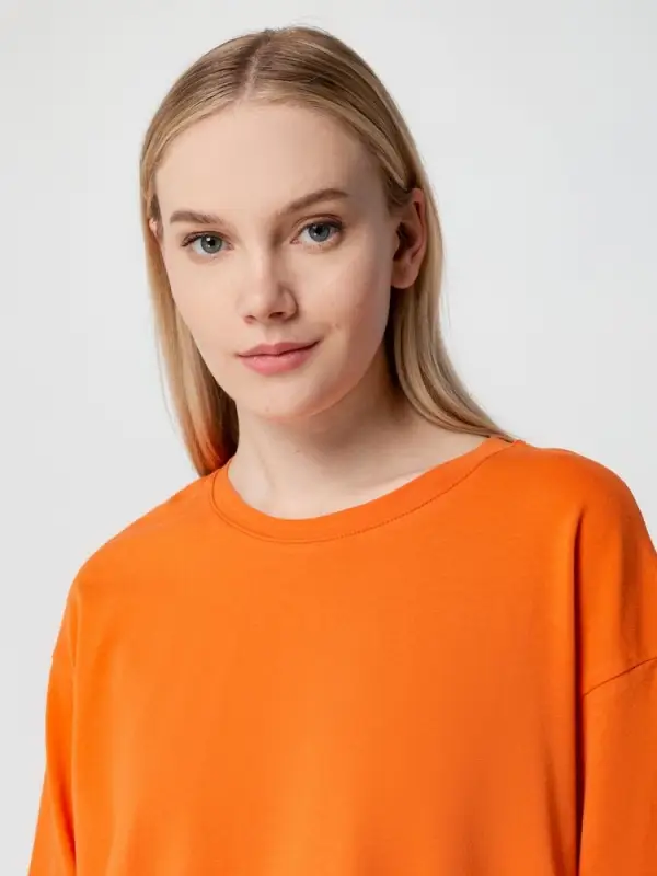 Футболка унисекс оверсайз Street Vibes, оранжевая, размер XS/S Футболка унисекс оверсайз Street Vibes, оранжевая, размер XS/S