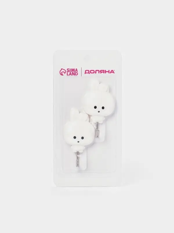 Набор самоклеящихся крючков Доляна Funny hook, 2 шт.