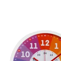 Часы настенные &laquo;Обучающие 2&raquo;, детские, плавный ход, d=30 см, белые