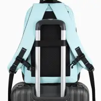 Рюкзак, водонепроницаемое дно, 2 отделения, 3 кармана, 31&times;14.5&times;45 см, голубой