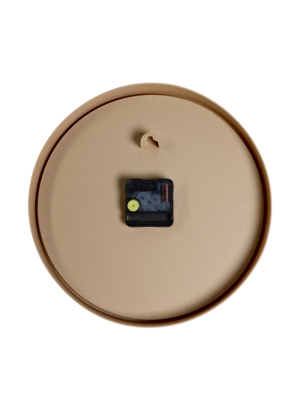 Часы настенные, интерьерные "Классика", d-28 см, открытая стрелка, бежевые