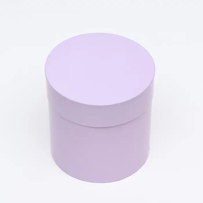 Набор круглых подарочных коробок 5 в 1 &laquo;Сирень перламутровая&raquo;, 20&times;20 ‒15&times;15 см