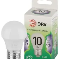 Лампа светодиодная LED 10 Вт 1000Лм 6500К шар холодный E27 220-240В LED P45-10W-865-E27 Green Line