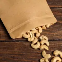 Пакет Zip - lock, крафт, с плоским дном, прямоугольное окно, 14×24 см