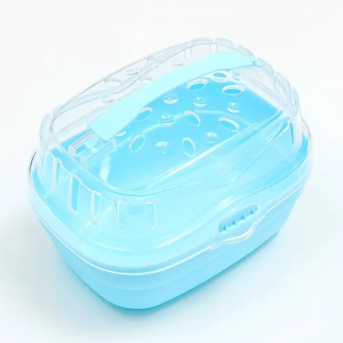 Переноска для грызунов &laquo;Пижон&raquo;, 23&times;16&times;15 см, синяя