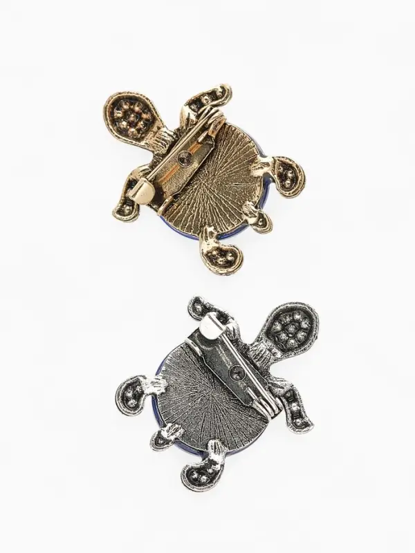 Брошь-оберег &laquo;Черепашка. Глаз Фатимы&raquo;, синий, МИКС