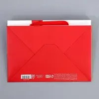 Пакет подарочный с широким дном, упаковка, &laquo;Подарок&raquo;, 20&times;14&times;13 см