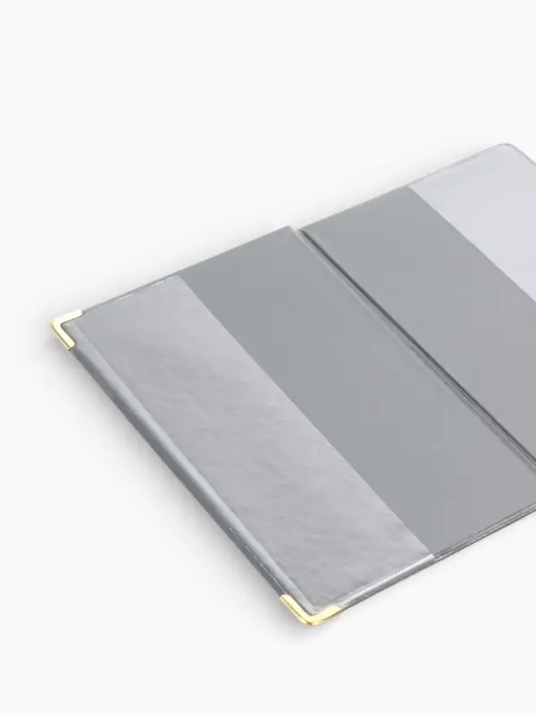 Обложка для паспорта, пвх, 9.5&times;0.5&times;13.5 см, чёрный, МИКС