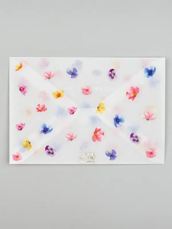 Открытка с конвертом и наклейкой «Прекрасной тебе», тиснение, 11 х 16 см