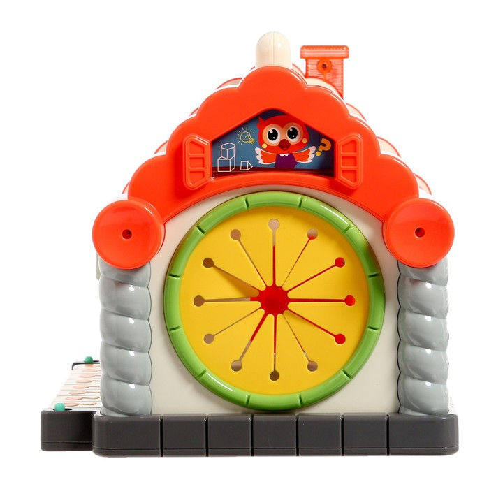 Игрушка развивающая логическая «Домик с ручкой», световые и звуковые эффекты, счёты, пианино, сортер Игрушка развивающая логическая «Домик с ручкой», световые и звуковые эффекты, счёты, пианино, сортер