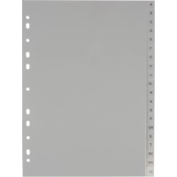 Разделитель листов из сер.пласт. алфавит А-Z ,Attache, А4, 20 разделов