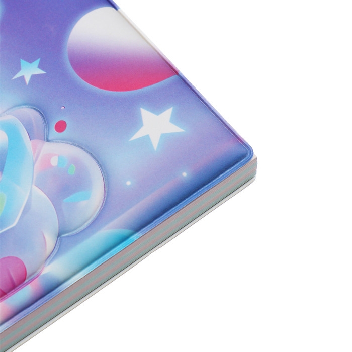 Записная книжка подарочная на гребне 80л,линия, цветной блок,обложка ПВХ 3D Зайка(17,6х13,5см) 105 Записная книжка подарочная на гребне 80л,линия, цветной блок,обложка ПВХ 3D Зайка(17,6х13,5см) 105