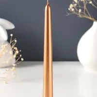 Набор свечей античных, 1.9&times;20 см, 6 шт., кофейно-золотой металлик