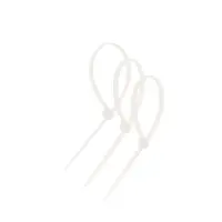 Хомут нейлоновый для стяжки, ТУНДРА, одноразовый, 4.8&times;200 мм, белый, 50 шт.