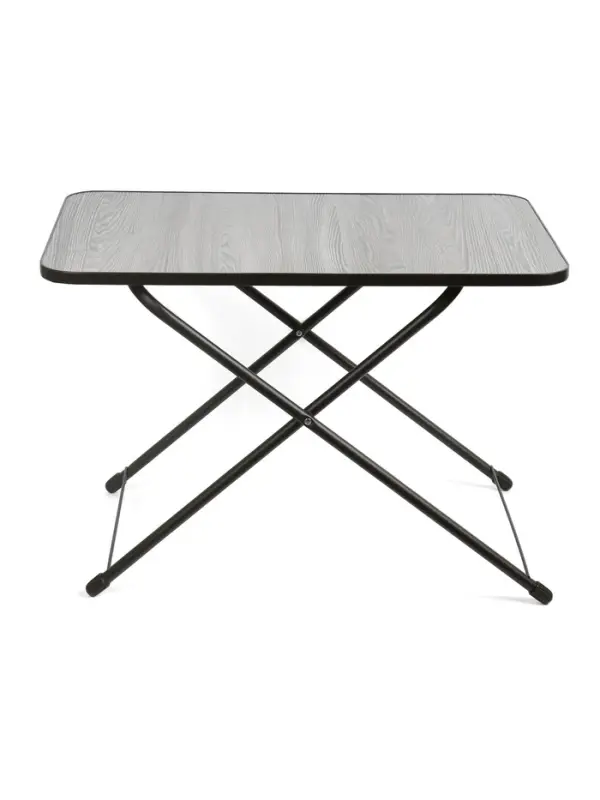 Стол туристический складной, 75&times;50&times;50/62 см, ЛДСП, цвет ясень чёрный