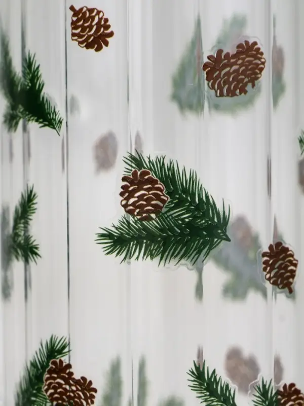 Кружка стеклянная «Шишки», 350 мл