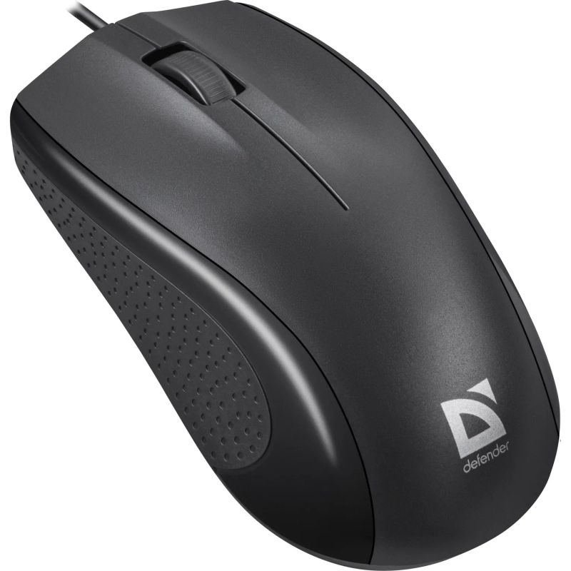 Мышь компьютерная Defender Optimum MB-160 черн,3кн,проводн. 1000dpi (52160)
