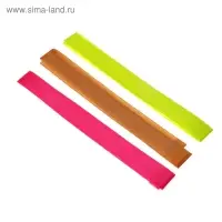 Закладки-ляссе с клеевым краем для формата А4, deVENTE. Neon, 12 x 400 мм для книг A4, 3 широкие двусторонние ленты Закладки-ляссе с клеевым краем для формата А4, deVENTE. Neon, 12 x 400 мм для книг A4, 3 широкие двусторонние ленты