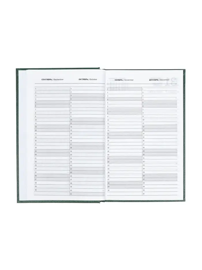 Ежедневник датир 2026г А5 168л б/вин, Зеленый ТЕМНЫЙ Ежедневник датир 2026г А5 168л б/вин, Зеленый ТЕМНЫЙ
