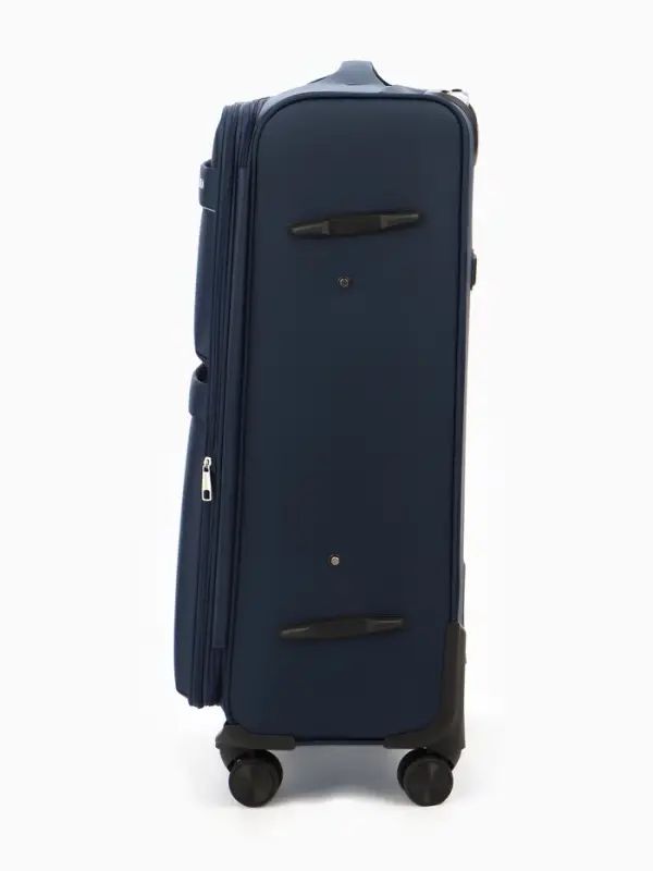 Чемодан на колёсах TEXTURA, кодовый замок, с увеличением, 47&times;30&times;78 см, 28", синий