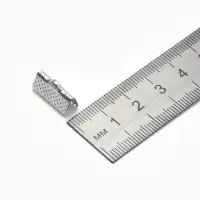 Зажим для ленты (набор 10 шт.) 16 мм СМ-341, цвет серебро