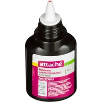 Краска штемпельная Attache красная 45 гр на водной основе