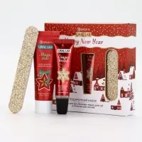 Подарочный набор новогодний: крем для рук, бальзам для губ и пилка для ногтей, URAL LAB Подарочный набор новогодний: крем для рук, бальзам для губ и пилка для ногтей, URAL LAB