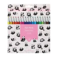 Фломастеры 18 цветов Happycolor, МИКС