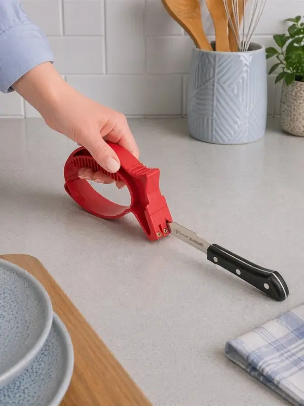 Ножеточка &laquo;Рыбка&raquo;, для ножей и ножниц, пластик, МИКС