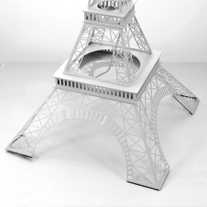 Торшер "Эйфелева башня" E27 40Вт белый 45х55х112 см