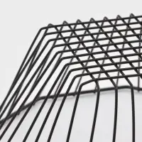 Корзинка - ваза для фруктов &laquo;Квадраты&raquo;, 29&times;11.5 см, чёрная