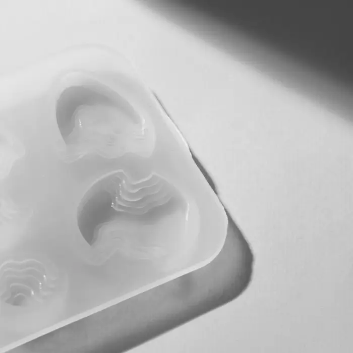 Молд для украшений из эпоксидной смолы QF, силикон, 9 форм, 6&times;9 см, прозрачный