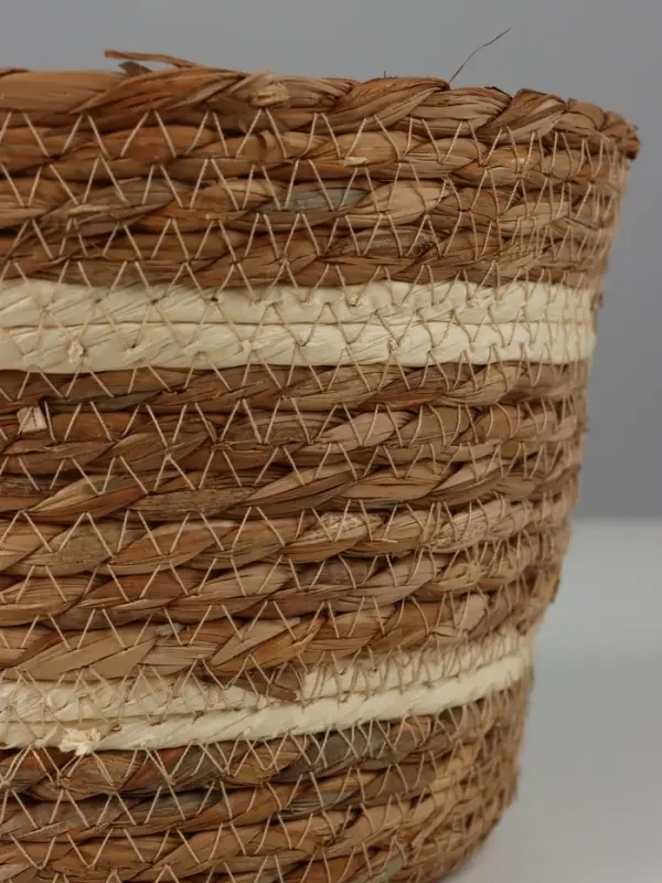 Корзина плетеная (рогоз), D20 H15 B17, 1 шт.
