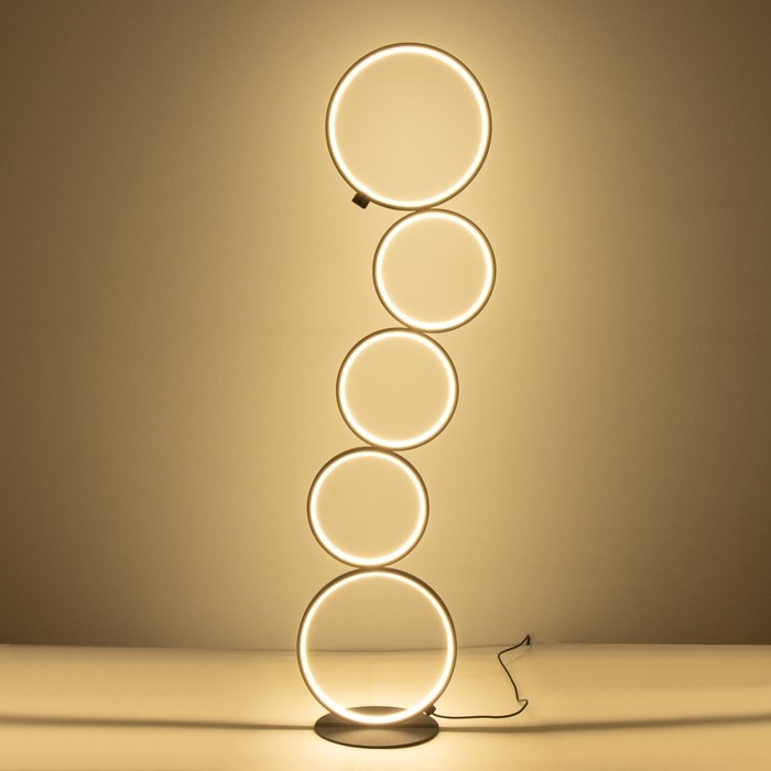 Торшер 16662/1BK LED 45Вт черный 30х30х115 см