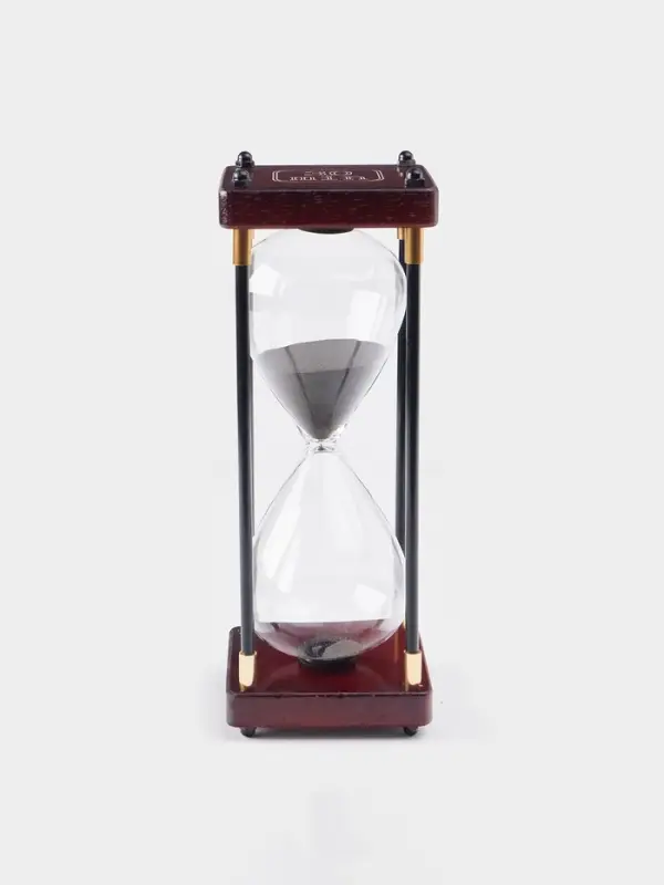 Часы песочные &laquo;Бесконечность&raquo;, на 30 минут, 25&times;9.5 см, чёрный песок