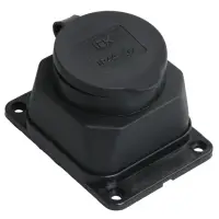 Розетка кабельная наружной установки IP44 16A 2P+E каучук ОМЕГА