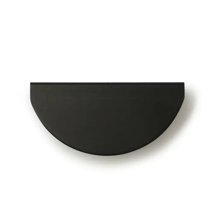 Ручка-скоба CAPPIO H002BL полукруглая, алюминий, L=78 мм, м/о 65 мм, чёрная