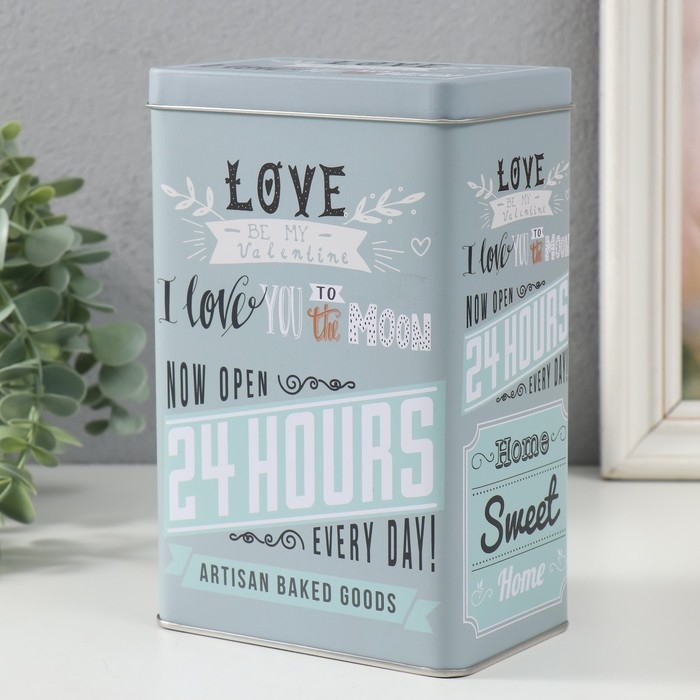 Шкатулка металл прямоугольная Шкатулка металл прямоугольная "Я люблю тебя до луны" 7,8х12,2х18,6 см