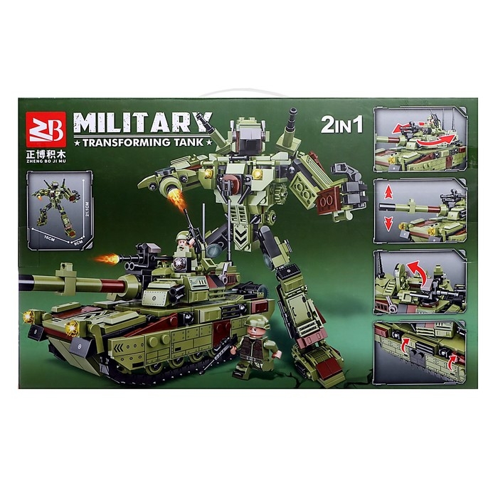 Конструктор &laquo;Роботы &laquo;Танк-трансформер&raquo;, 494 детали